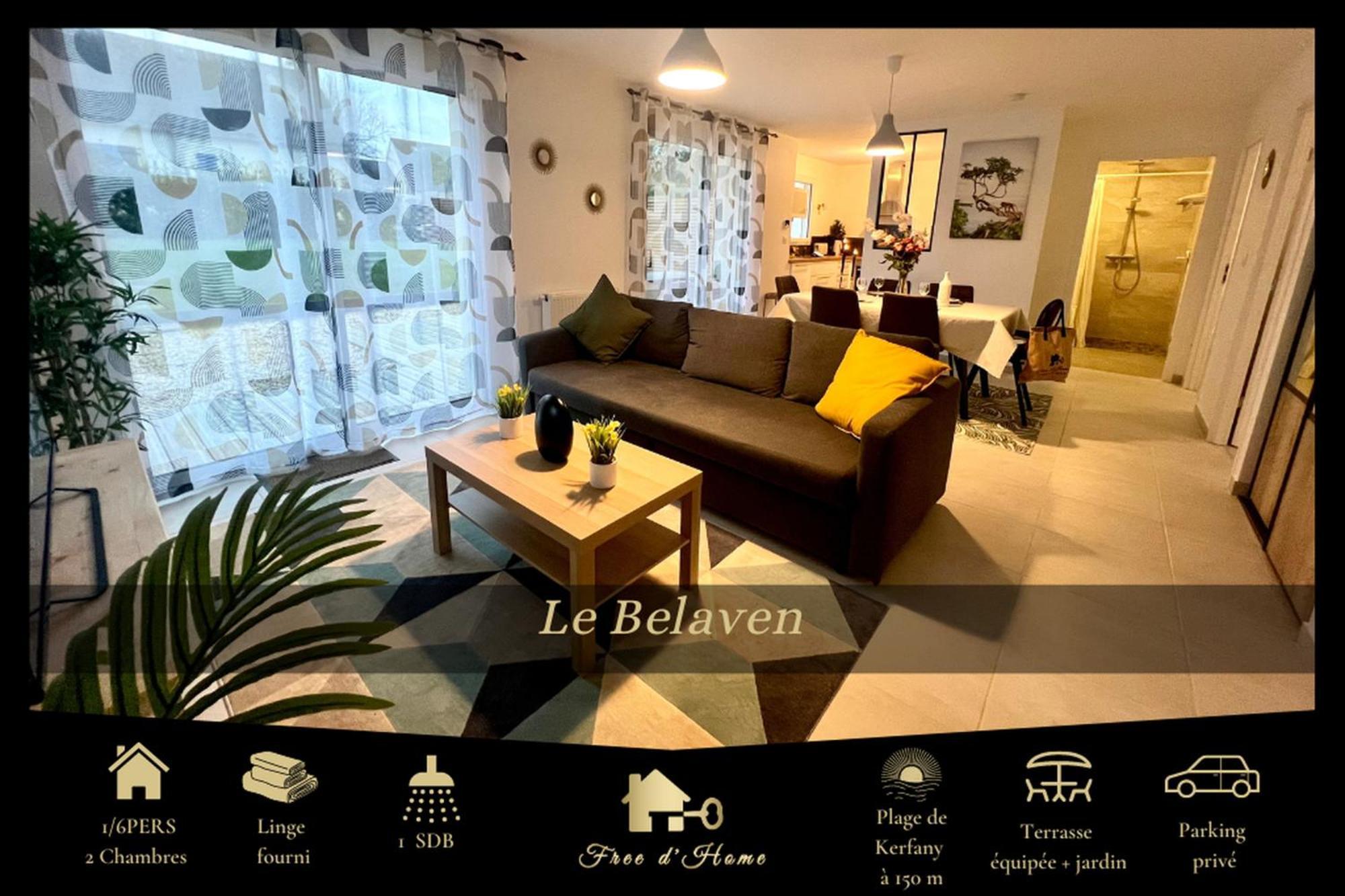 Le Belaven, Neuf, Cosy, Terrasse, Jardin, Kerfany Plage, 1 A 6 Pers Moëlan-sur-Mer 外观 照片